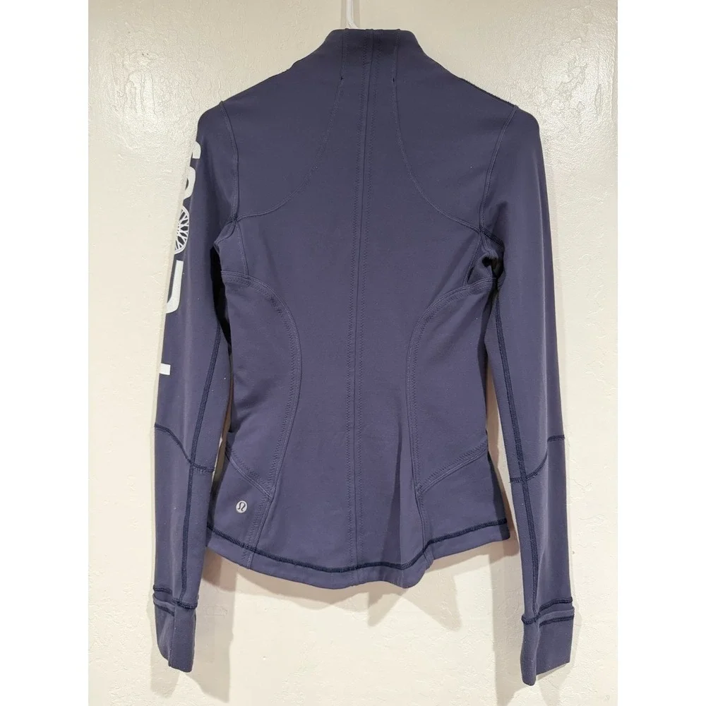 Lululemon SoulCycle Define Jacket Navy Blue Full Zip Yoga Workout Size 4